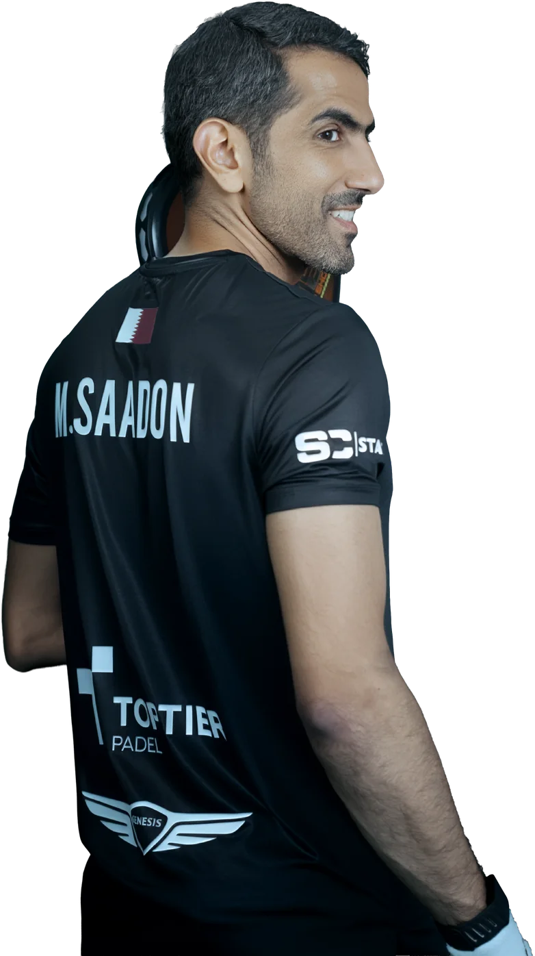 Mohammed in the Qatar national team shirt